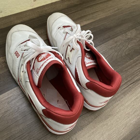 Mens New Balance 550 Terracotta White Red Shoe Sneakers Size 11.5 No insole main image 5